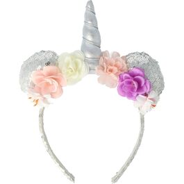 Unicorn headband with flowers