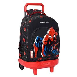 Large reinforced backpack with 45cm removable compact wheels of Spiderman 'Hero'