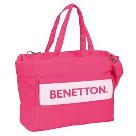 Benetton 'Raspberry' 14.1'' laptop bag with pocket