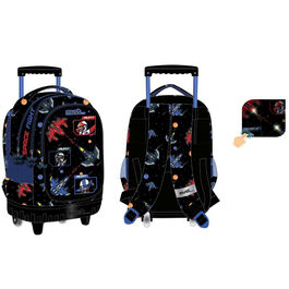 45cm trolley backpack with 3 compartments Space Battle by Must