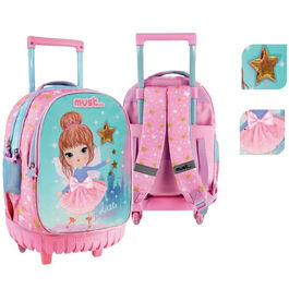 45cm trolley backpack with 3 compartments Super Little Princess by Must