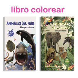 Sea and jungle animals coloring book