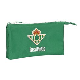 Estuche portatodo triple con tejido reciclado de Real Betis Balompie