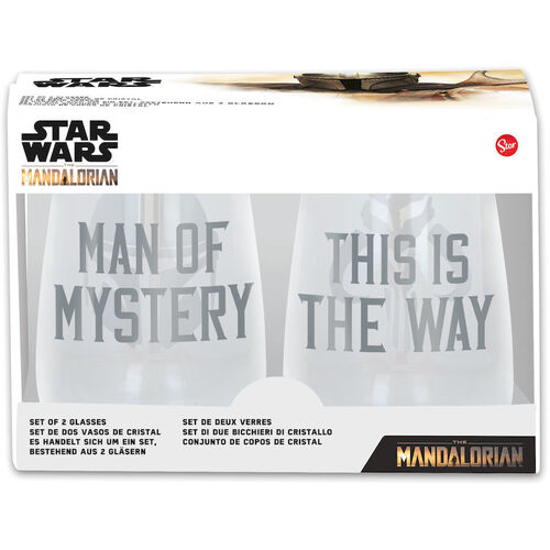 Set 2 vasos de cristal 510ml de Mandalorian 'The Child' 'Coleccin Young Adult' (6/12) |STRD|