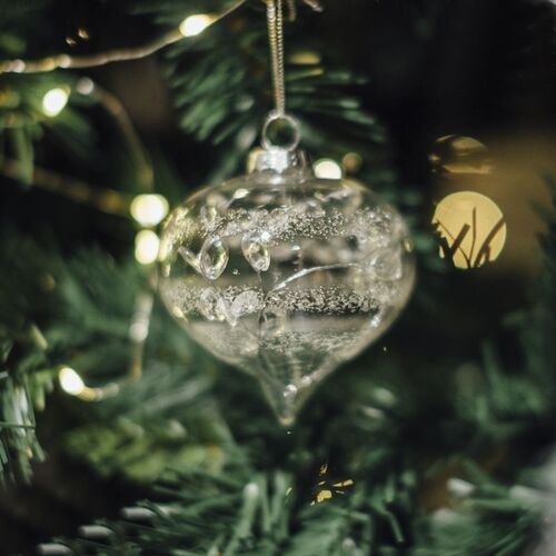 Colgante cristal decoracion perlas coleccion Navidad (12/24/48)