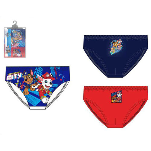 Set de 3 calzoncillos slips de Paw Patrol La Patrulla Canina