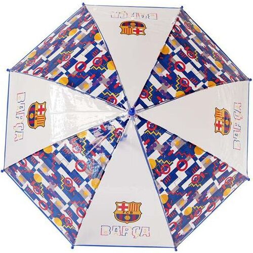 FC Barcelona transparent manual children's umbrella 48cm