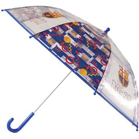 FC Barcelona transparent manual children's umbrella 48cm