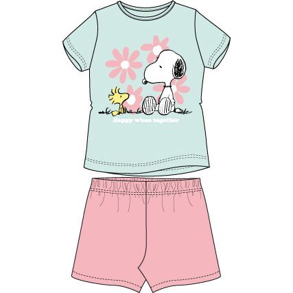 Snoopy short-sleeved cotton pajamas